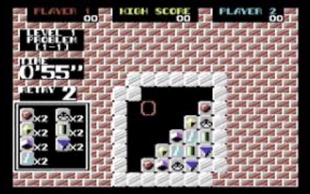 Puzznic on the Commodore 64, screenshot 2