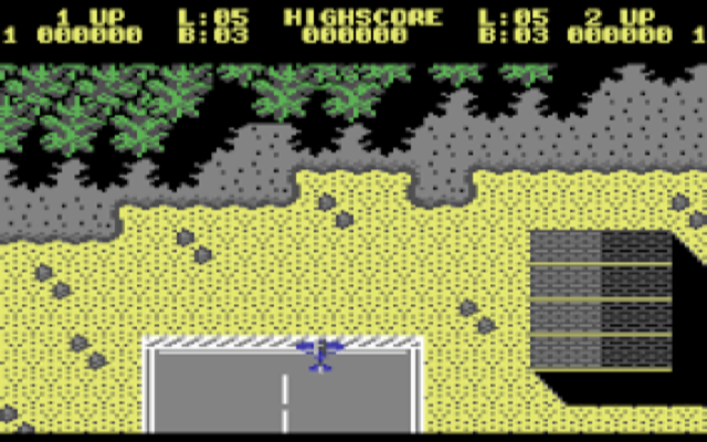 Sky Shark on the Commodore 64, screenshot 2